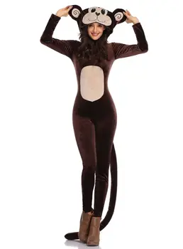 Halloween Costume Cosplay Animal Cosplay Set Sexy Femei Maimuță Cosplay Cosutmes Petrecere De Basm Deguisement Pentru Carnaval Set