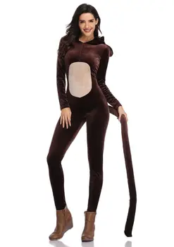 Halloween Costume Cosplay Animal Cosplay Set Sexy Femei Maimuță Cosplay Cosutmes Petrecere De Basm Deguisement Pentru Carnaval Set