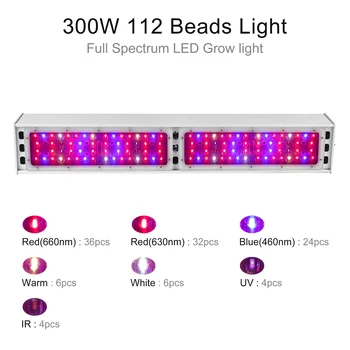 150W 300W 450W 600W 750W LED-uri Cresc Light Spectru Complet rezistent la apa IP65 Creștere Lampa pentru plante hidroponice, grow tent cu efect de seră