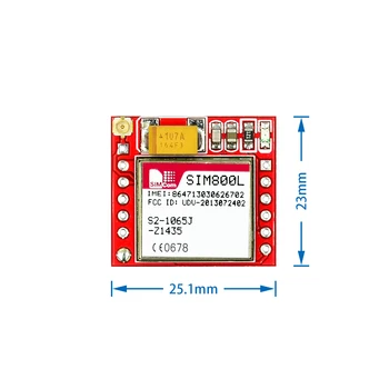 10buc/mult mai Mic SIM800L GPRS GSM Module MicroSIM Card Core Bord Quad-band TTL Serial Port