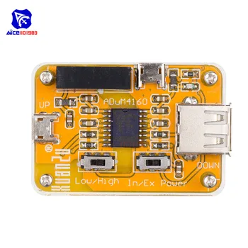 Diymore ADUM4160 USB la USB Izolator Modulul Audio Zgomot Eliminator Industriale Izolator de Protecție Bord cu Acrilic Caz