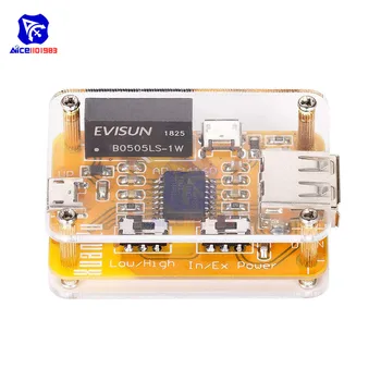 Diymore ADUM4160 USB la USB Izolator Modulul Audio Zgomot Eliminator Industriale Izolator de Protecție Bord cu Acrilic Caz