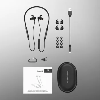 SoundPEATS Bluetooth 5.0 Wireless Căști CVC de Anulare a Zgomotului Stereo Super Bass in-Ear Magnetic Sport Pavilioane 22H Player