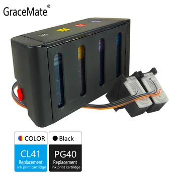 GraceMate Inlocuitor pentru Canon PG40 CL41 CISS Cerneala Vrac IP1200 IP1600 IP1800 IP1900 MX300 MX310 MP145 MP150 MP160 MP180 Printer