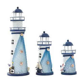 Handmade, Vintage-Mediteraneene Far LED Lumina de Noapte Turn de Stele, Pește, Scoici Colac de salvare Nautică Decorațiuni interioare de Iluminat Cadou