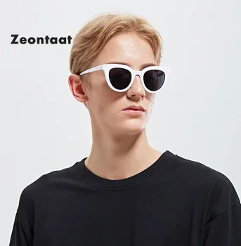 BRAND 2019 NOU ochii de pisica Bărbați ochelari de Soare cu ramă albă Ochelari de Soare Retro Vintage Ochelari de Moda pentru Femei UV400 Ochelari de Conducere
