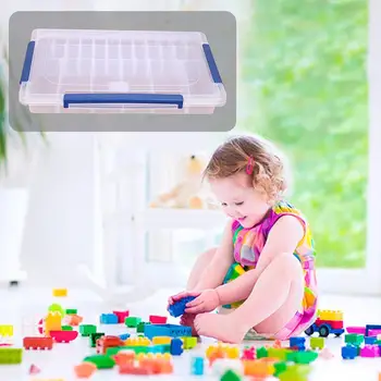 Plastic Transparent Cutie de Depozitare Detașabilă 28 De Grilă Desktop Aborda Cusut Magazin de jucarii LEGO Accesorii Bijuterii Recipient Șirag de mărgele