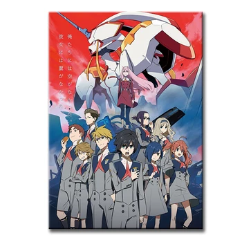Neînrămate Manga Dragă În Franxx Anime Tablou Canvas Postere, Printuri Cuadros De Arta De Perete Imaginile Pentru Camera De Zi Decor Acasă