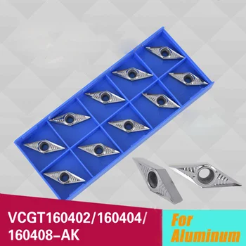 Introduce VCGT160402 VCGT160404 VCGT160408 AK H01 Original Interne cuțit de Strunjire CNC Strung Instrumente VCGT de Aluminiu de Înaltă Calitate de Tăiere