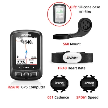 IGPSPORT ANT+ GPS IGS618 Biciclete Biciclete fără Fir Bluetooth Cronometru Vitezometru rezistent la apa IPX7 Ciclism Biciclete Vitezometru Comput