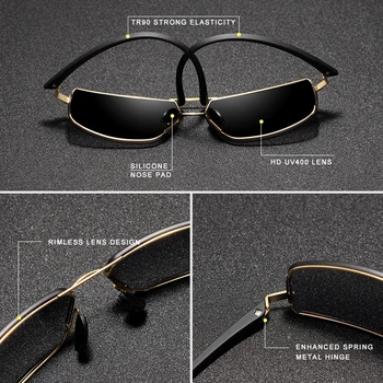 KINGSEVEN Design de Brand UV400 ochelari de Soare Gradient Bărbați Femei de Conducere de sex Masculin Pătrat Ochelari de Soare din oțel Inoxidabil Ochelari de Oculos Gafas