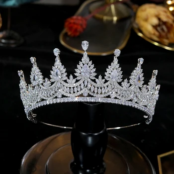 ASNORA de Lux, Diademe Și Coroane de logodna nunta tiara coroana, rochie de seara, accesorii de mireasa, bijuterii zirconiu CZ tiara