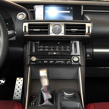 Pentru LEXUS IS250 IS350-2018 Masina din Fibra de Carbon Autocolant de Interior Consola centrala CD Capacul Panoului de Tapiterie Auto Styling Autocolante