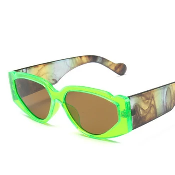 Noul Cadru Mic Ochi de Pisica ochelari de Soare Femei 2020 Brand Designer de Personalitate Model de Ochelari picioare Fluorescență Ochelari de Soare UV400