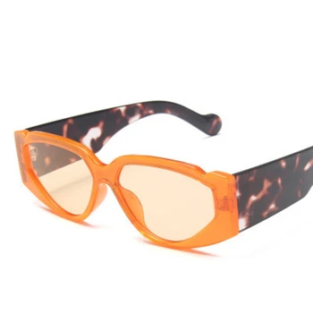 Noul Cadru Mic Ochi de Pisica ochelari de Soare Femei 2020 Brand Designer de Personalitate Model de Ochelari picioare Fluorescență Ochelari de Soare UV400