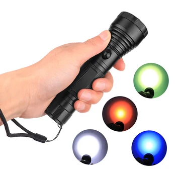 4 Culori Lanterna LED-uri de Înaltă Calitate Usb Lanternă Reîncărcabilă 18650 Baterie Aliaj de Aluminiu Lanterna pentru Pescuit, Vânătoare Lumina