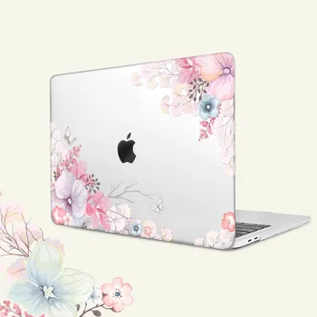 Florale Imprimare Greu Caz Laptop Pentru Macbook Pro Retina 11 12 15 Air Pro 13 2020 A2251A2289 A1932 A2179 Atingeți bara de Cristal Acoperi