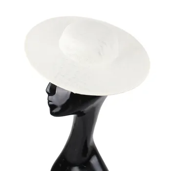 Femeile Petrecere Cina Pălărie Mare de 30 CM Dimensiune Deby Cocktail Doamnelor Chapeau Capac de Mireasa de la Nunta Palarioare Bază de Par DIY Accessores