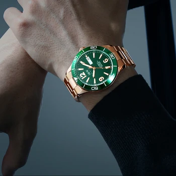 I&W New Japonia NH36 bărbați ceasuri automate Safir rezistent la apa 100m sport de bărbați ceas de lux de top de brand ceas mecanic 2020