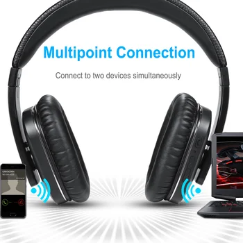 August EP750 aptX Activ de Anulare a Zgomotului Căști fără Fir Bluetooth cu Microfon Bluetooth ANC Căști pentru transportul Aerian