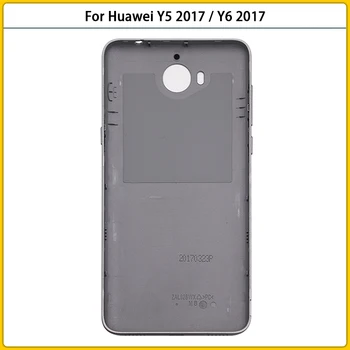 Noi Y5 Y6 Locuințe Spate Caz Pentru Huawei Y5 2017 / Y6 2017 Plastic Capac Baterie Usa Capacul Din Spate Cu Putere Butoanele De Volum