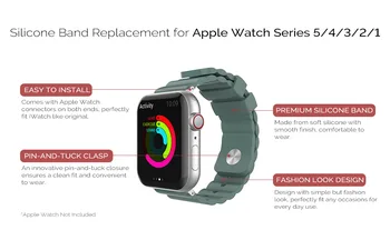 Silicon Ceas Sport Banda Curea pentru Apple Watch Seria 5 4 3 2 40 44mm Watchband pentru IWatch Bratara 38 42mm Bratara bucla