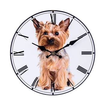 28.5 cm, 12 Inch Stil Nordic Ceas de Perete cu Design Modern Ceasuri Pentru Decor Acasă Tăcut Ceas Agățat Decor de Birou - câine Model