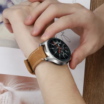 Curea de ceas 2018 Înlocuitor Piele Ceas Brățară Bandă Curea Pentru Samsung Galaxy Watch 46mm Correas de reloj