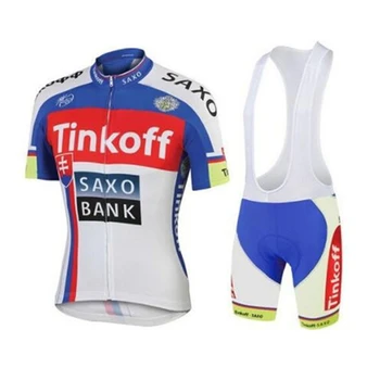 Tinkoff Saxo Bank, Echipa de Ciclism Jersey Seturi de MTB Biciclete Imbracaminte Ropa Ciclismo Mujer Bicicleta Respirabil pantaloni scurți de Ciclism Costum 19D GEL