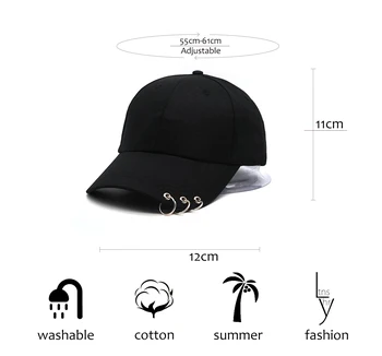 2019 vara Noi snapback bărbați femei de Moda Respirabil culoare Solidă simplitate Pălărie Băieți Inel Reglabil Șapcă de Baseball Garros pălărie
