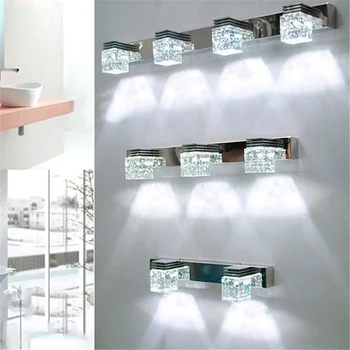 LED Lampă de Perete Cristal Oglindă Față de Lumină Baie machiaj Lumini de Perete dormitor Modern, living sconces perete, corp de iluminat