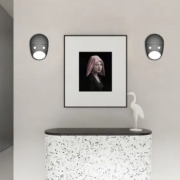 Personalitate creatoare LED Montat Rășină Desene animate Papusa Perete Corpuri de iluminat pentru Dormitor, Coridor, culoar decor lampă de perete