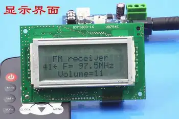 76-108M LCD Digital Radio FM Stereo Modul Receptor + Telecomanda 5W Amplificator de Putere