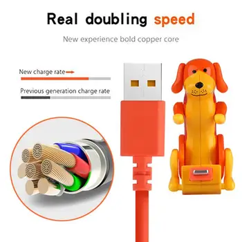 Mini Humping de Tip C la fața Locului Jucărie Câine Smartphone Cablu de Date 1M Linie de Încărcare drăguț micro usb de încărcare rapidă cablul de alimentare TXTB1