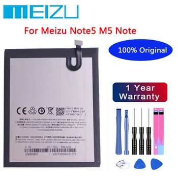 Meizu Original 4000Ah BA621 Baterie Pentru Meizu Note5 M5 Notă Telefon mai Recentă Produce de Înaltă Calitate Baterie+instrumente Gratuite