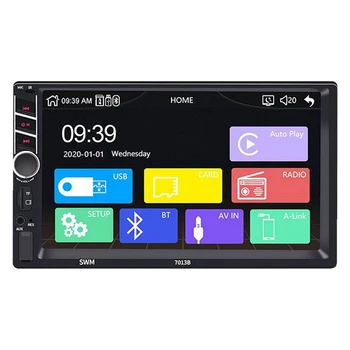 HD Radio Auto Bluetooth Oglinda Radio 2 Din Video Player USB TF ISO Stereo Camera cu Vedere în Spate 8.1 Mașină Monitor 7