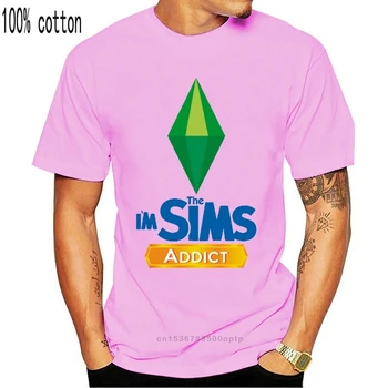The Sims T Shirt eu M Sims Dependent Tricou Barbat din Bumbac Tricou Clasic Tipărite Distractiv Plus dimensiune Scurt-Maneca Tricou