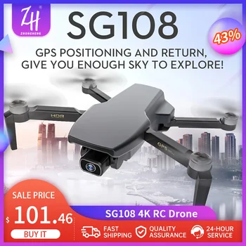 Drona SG108 4-Axa GPS 5G WIFI Drone 4K HD Camera FPV Profesionale Dron Brushlles Motor Înălțime Deține RC Quadcopter VS SG906