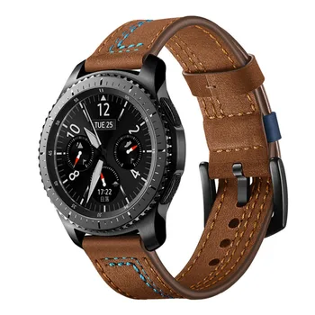 22mm trupa ceas Pentru Samsung Galaxy watch 46mm de Viteze S3 frontieră curea correa amazfit gtr 47mm 47 huawei watch gt curea din Piele
