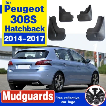 Masina de Noroi pentru Peugeot 308 Hatchback-2017 Pentru Apărătoare apărătoare Apărătoare apărătoare de noroi din plastic Moale Accesorii