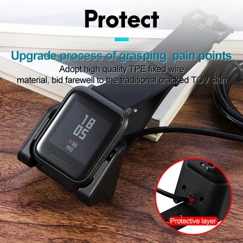 BAPICK USB Cablu Magnetic Pentru Xiaomi Amazfit Bip Încărcător Accesorii Amazfit Gts Gtr 42mm 47mm Strato Ritmul Punctul de Încărcare Încărcător