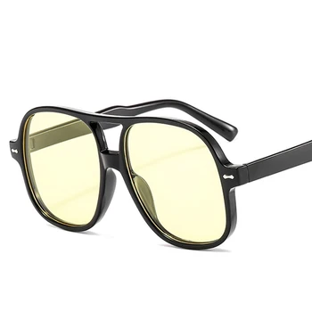 Retro Cadru Oval Femei Bărbați ochelari de Soare Galben Gri Bronz Lentile UV400 Protecție a Ochilor Fata Sexy si Damele de Pilot în aer liber Ochelari
