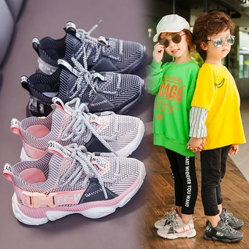 Fete Pantofi Sport Copii Fete Adidași 2020 Băieți Adidași Ochiurilor De Plasă De Funcționare Antrenor De Tenis, Pantofi Pentru Copii Pantofi Casual Fata De Copii