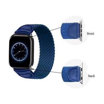Noi Nailon Curea Elastica pentru Apple Watch Se 6 Banda pentru IWatch Serie 5 4 3 Bratara Curea Împletită Solo Buclă 38mm 40mm 42mm 44mm