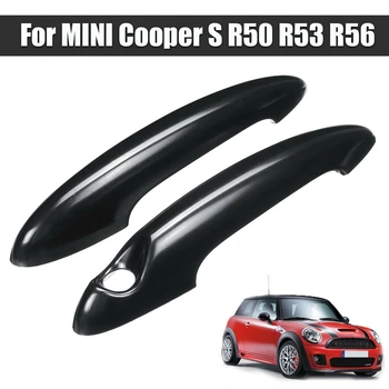 2 Buc ABS Negru Ușă Mâner pentru MINI Cooper S R50 R53 R56