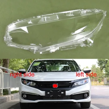 Faruri Sticlă de Acoperire Faruri Acoperire Lentile Transparente, Abajururi de Lampă Shell pentru Honda Civic 2016 2017 2018 2019 Halogen