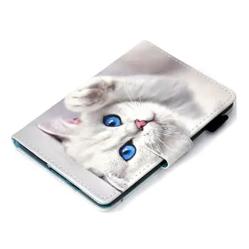 Desene animate Pisica Caz Pentru kobo clara HD 6.0 inch Ebook Cover Smart Silicon PU Piele Flip Protective Funda Capa Shin Shell