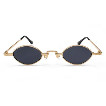 Cucu-bau tiny mici ochelari de soare femei nuante retro clasic 2019 epocă ochelari de soare barbati aur negru cadru metalic