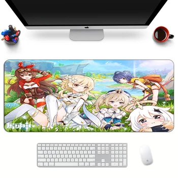 Mare Personalizate Genshin Impact Gaming Mouse Pad din Cauciuc Rezistent Kawaii Sexy MousePad XL Desene animate Tastatura Anime Laptop Moda Mat
