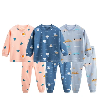 Copiii Set De Pijama Cu Maneci Lungi Baby Boy Pijamale Desene Animate Fata Acasă Haine Copil Sleepwear Haine Îmbrăcăminte De Noapte Homewear Pijamas Set